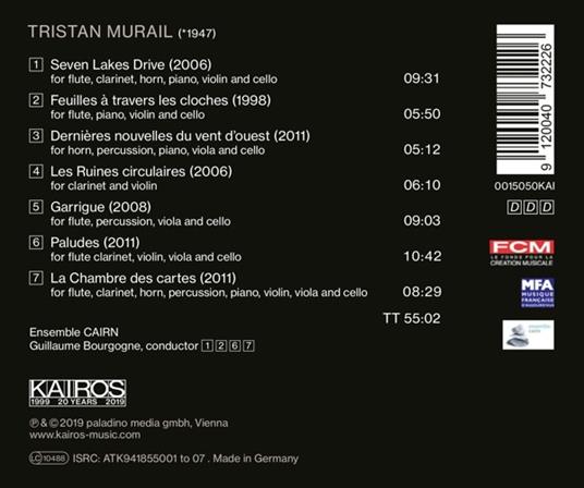 Portulan - CD Audio di Tristan Murail,Guillaume Bourgogne - 2