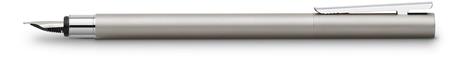 Penna stilografica Neo Slim acciaio, satinato, media - 4