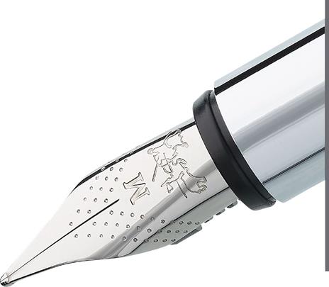 Penna stilografica Neo Slim acciaio, satinato, media - 5