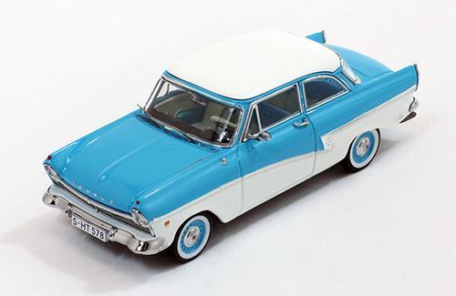 Ford Taunus 17M 1957 Light Blue/White 1:43 Model Prd388 - 2