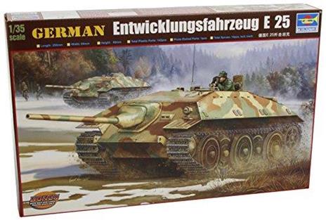 German E25 Tank Destroyer Carro Armato Plastic Kit 1:35 Model Tp0383