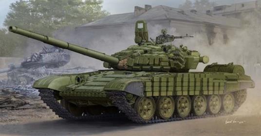 Russian T-72b/b1 Mbt With Kontakt-1 Reactive Armor Tank 1:16 Plastic Model Kit RIPTR 00925 - 2