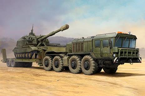 Russian Kzkt-7428 Transporter With Kzkt-9101 Semi-Trailer 1:35 Plastic Model Kit Riptr 01039 - 2