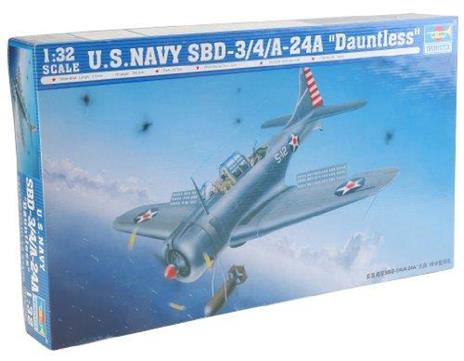 U.S. Navy Sbd-3/4/A-24A Dauntless Aircraft 1:32 Plastic Model Kit Riptr 02242 - 2