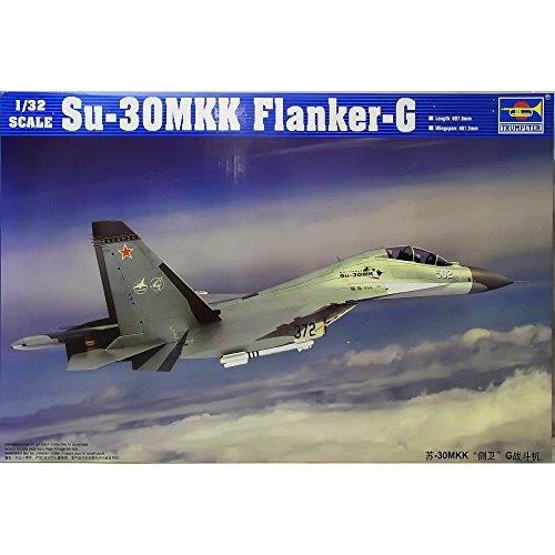 Su-30Mkk Flanker-G Fighter Plastic Kit 1:32 Model Tr 02271