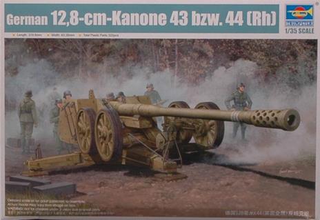 German 128-Cm-Kanone 43 Bzw. 44 [Rh] Plastic Kit 1:35 Model Tp2312 - 2