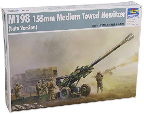 M198 155Mm Medium Towed Howitzer Late Plastic Kit 1:35 Model Tr 02319