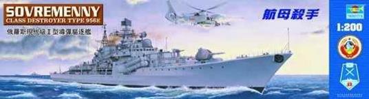 Ussr Sovremenny Type 956E Class Destroyer Battleship 1:200 Plastic Model Kit Riptr 03613 - 2