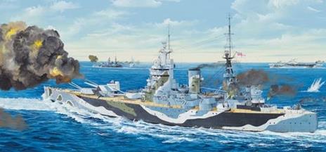 Hms Nelson 1944 Battleship 1:200 Plastic Model Kit Riptr 03708