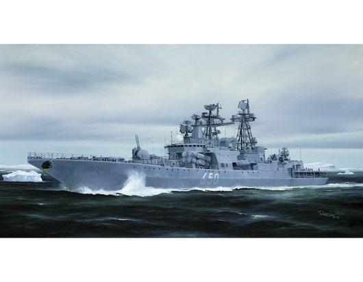 Russian Udaloy Ii Class Destroyer Admiral Chabanenko Battleship 1:350 Plastic Model Kit Riptr 04531