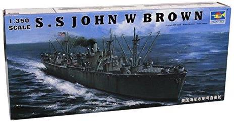 Wwii Liberty Ship S.S. John W Brown 1:350 Plastic Model Kit Riptr 05308 - 2