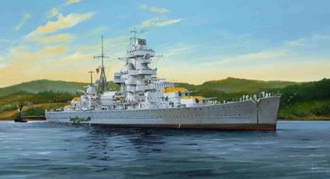 German Heavy Cruiser Admiral Hipper 1941 Battleship 1:350 Plastic Model Kit Riptr 05317