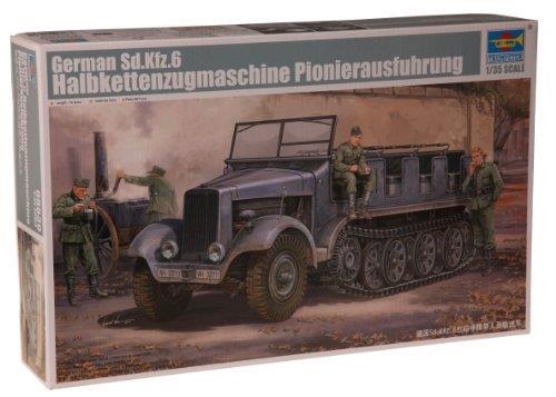 German Sd.Kfz 6 Type Bn9 5-Ton Halftrack Pioneer Ver. Plastic Kit 1:35 Model Tp5530 - 2