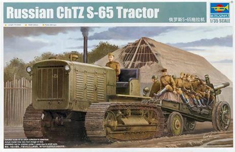 Chelyabinsk Chtz S-65 Russian Tracked Tractor Field Gun Towing Plastic Kit 1:35 Model Tr 05538 - 2