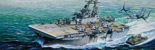 U.S. Uss Wasp Lhd-1 Aircraft Carrier Nave Portaerei 1:350 Plastic Model Kit Riptr 05611