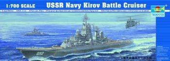 Ussr Navy Battle Cruiser Kirov 1:700 Plastic Model Kit Riptr 05707