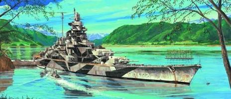 Tirpitz German Battleship 1943 1:700 Plastic Model Kit RIPTR 05712 - 2