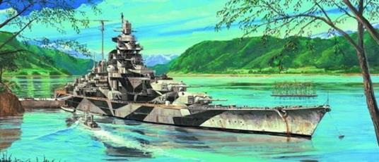 Tirpitz German Battleship 1943 1:700 Plastic Model Kit RIPTR 05712