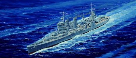 Uss Astoria Ca-34 1942 Battleship 1:700 Plastic Model Kit Riptr 05743