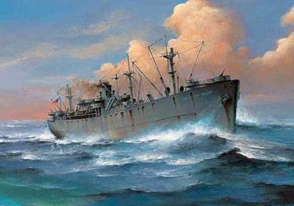 SS John W. Brown Liberty Ship 1:700 Plastic Model Kit RIPTR 05756