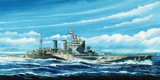 Hms Renown 1945 Battleship 1:700 Plastic Model Kit Riptr 05765