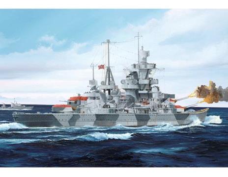 German Cruiser Admiral Hipper 1941 Plastic Kit 1:700 Model Tr 05776