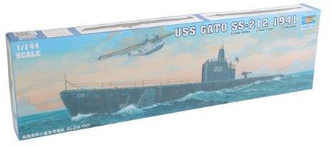 Uss Gato Ss-212 1941 Submarine 1:144 Plastic Model Kit Riptr 05905