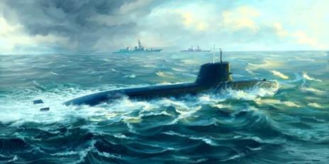 Japanese Soryu Class Attack Submarine 1:144 Plastic Model Kit Riptr 05911