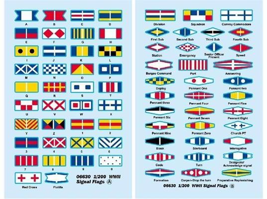 1/200 Ships For Decal / Ww2 Signal Flag (Set Of 2) (Japan Import) - 2