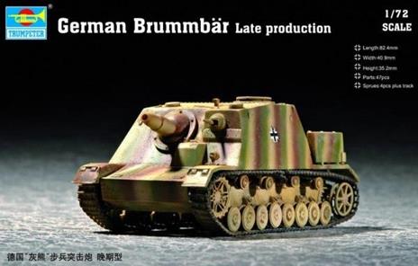 German Brummbar Late Production Tank 1:72 Plastic Model Kit Riptr 07212 - 2