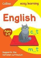 English Ages 3-5: Prepare for School with Easy Home Learning - Collins Easy Learning - cover