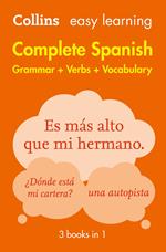 Easy Learning Spanish Complete Grammar, Verbs and Vocabulary (3 books in 1): Trusted support for learning (Collins Easy Learning)