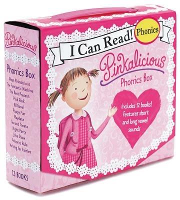 Pinkalicious 12-Book Phonics Fun!: Includes 12 Mini-Books Featuring Short and Long Vowel Sounds - Victoria Kann - cover