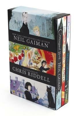 Neil Gaiman/Chris Riddell 3-Book Box Set: Coraline; The Graveyard Book; Fortunately, the Milk - Neil Gaiman - cover