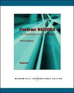 Fortran 95/2003 for Scientists & Engineers