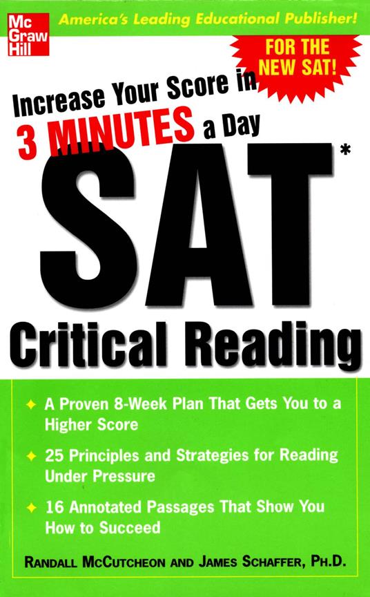 Increase Your Score in 3 Minutes a Day: SAT Critical Reading