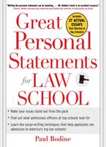 Great Personal Statements for Law School