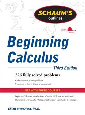 Schaum's Outline of Beginning Calculus, Third Edition - Elliott Mendelson - cover