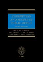 Corruption and Misuse of Public Office