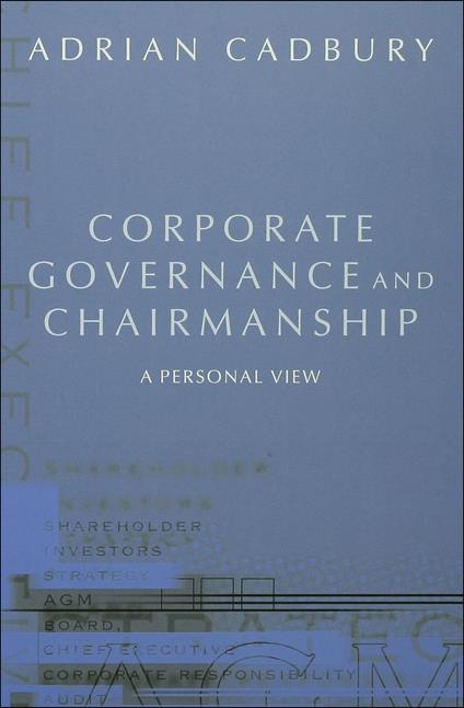 Corporate Governance and Chairmanship