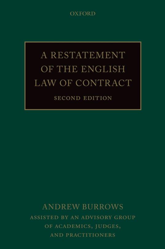 A Restatement of the English Law of Contract