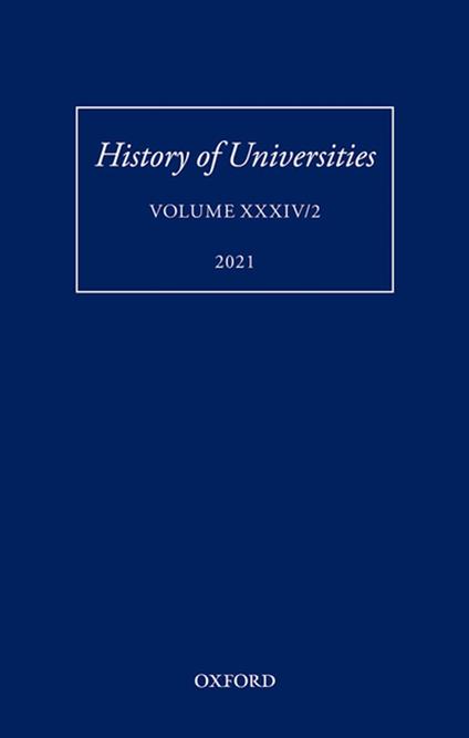 History of Universities: Volume XXXIV/2