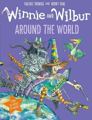 Winnie and Wilbur: Around the World PB & CD - Valerie Thomas - cover