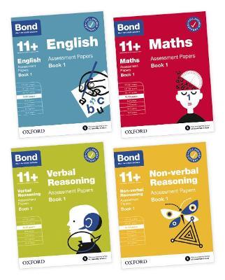 Bond 11+: Bond 11+ English, Maths, Verbal Reasoning, Non Verbal Reasoning: Assessment Papers: 9-10 Yrs Bundle - Sarah Lindsay,Andy Baines,Frances Down - cover