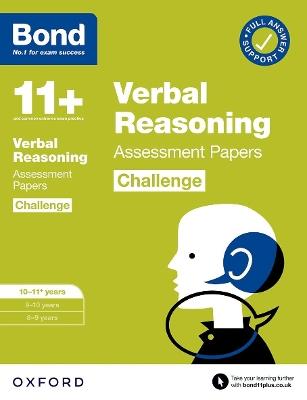 Bond 11+: Bond 11+ Verbal Reasoning Challenge Assessment Papers 10-11 years - Frances Down,Bond 11+ - cover