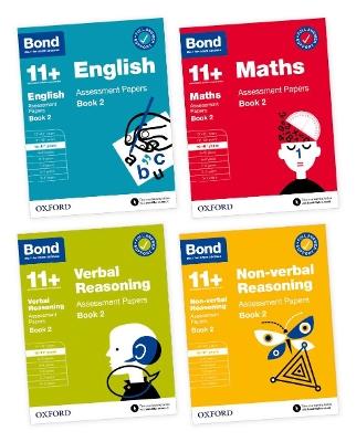 11+: Bond 11+ English, Maths, Non-verbal Reasoning, Verbal Reasoning Assessment Papers: Ready for the 2024 exam: Book 2 10-11+ Years Bundle - Bond 11+,Sarah Lindsay,Bond 11+ - cover