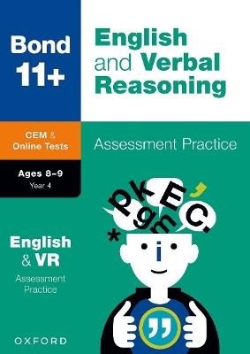 Bond 11+: Bond 11+ CEM English & Verbal Reasoning Assessment Papers 8-9 Years - Michellejoy Hughes,Bond 11+ - cover