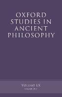 Oxford Studies in Ancient Philosophy, Volume 60