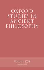 Oxford Studies in Ancient Philosophy, Volume 62