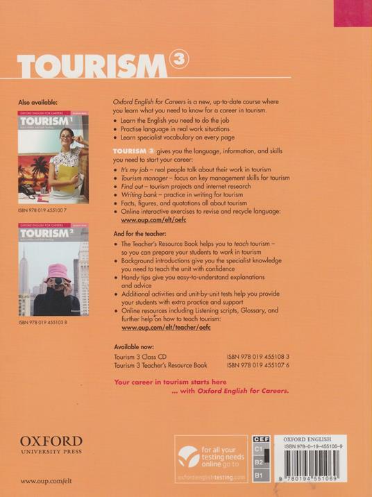 Oxford English for Careers: Tourism 3: Student's Book - Robin Walker -  Keith Harding - Libro in lingua inglese - Oxford University Press - Oxford  English for Careers: Tourism 3 | IBS